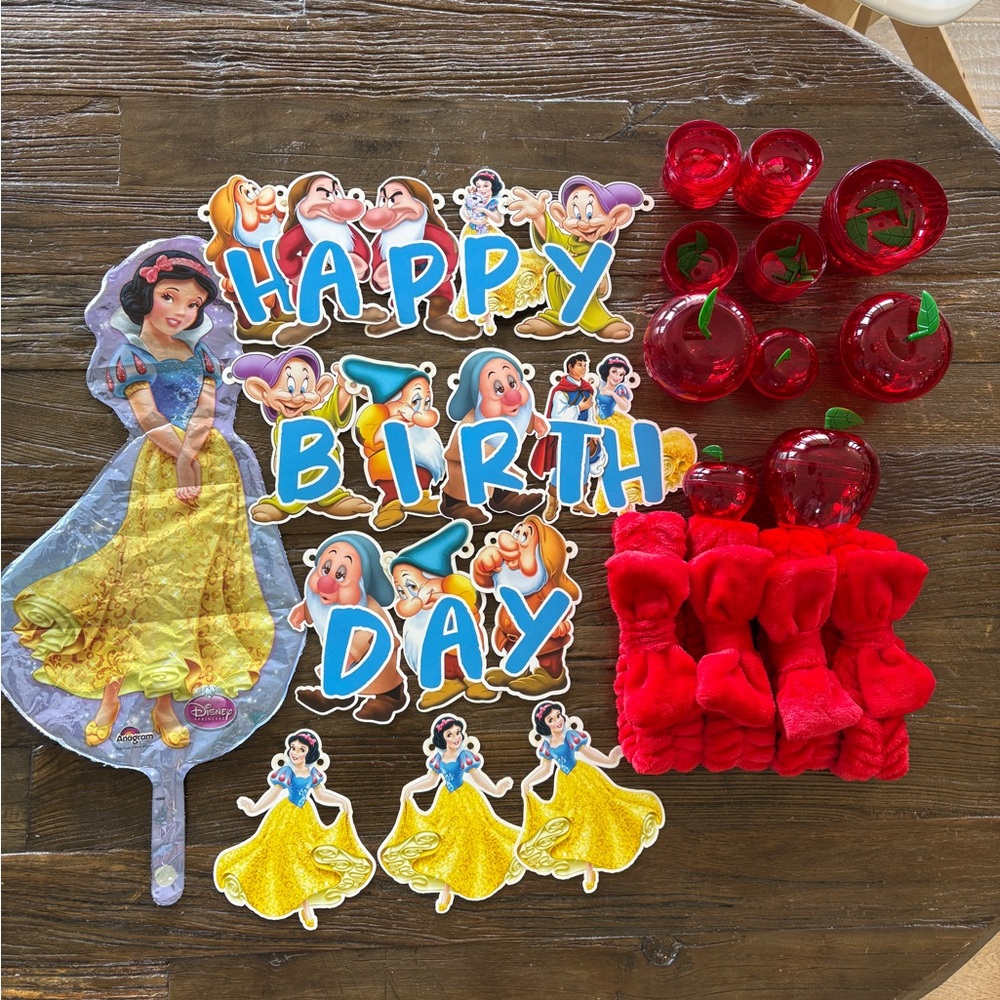 Disney Princess Party Decorations Red and Yellow